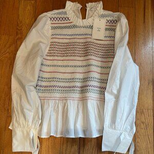 Romantic Sezane NWT rushed Blouse Size 44 (US 12)